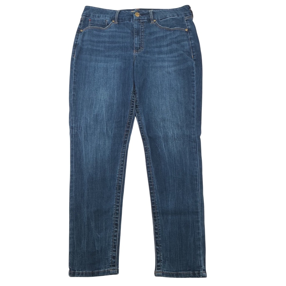 Seven7 Jeans Womens 16 Friday Blue Tummyless High Rise Skinny Denim Classic